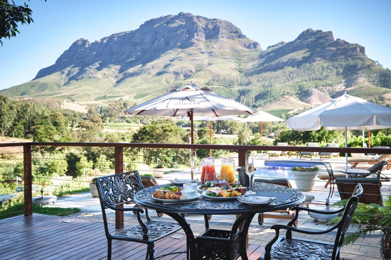 Alluvia Boutique Winery & Luxury Accommodation Stellenbosch Luaran gambar View of the Kleinrivierveld