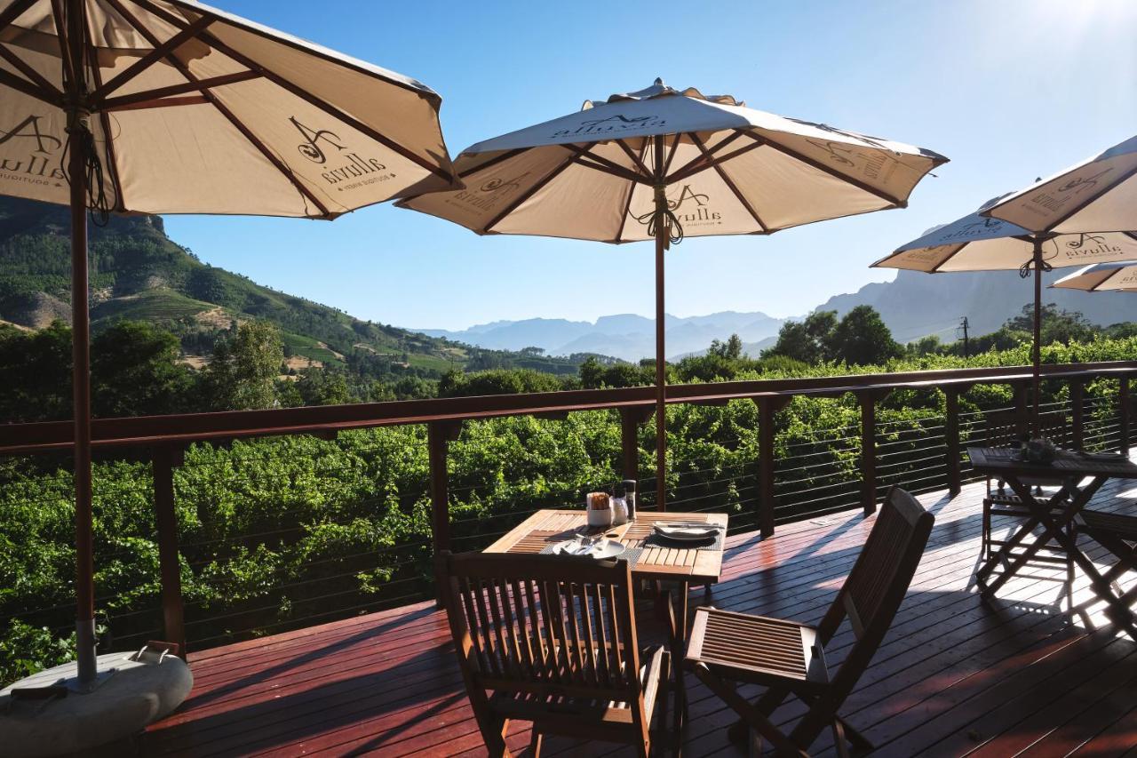 Alluvia Boutique Winery & Luxury Accommodation Stellenbosch Luaran gambar The restaurant at the Château de Chaumont