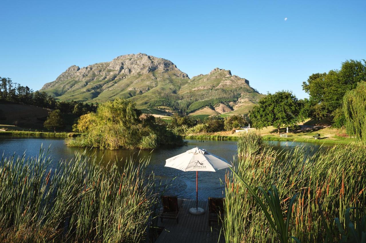 Alluvia Boutique Winery & Luxury Accommodation Stellenbosch Luaran gambar View of the Kleinrivierveld